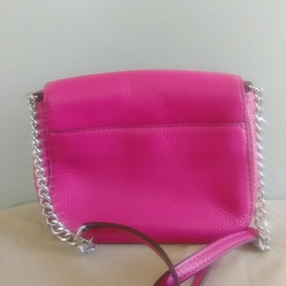 Michael Kors Fuchsia Leather Crossbody Mini Purse - Picture 2 of 4